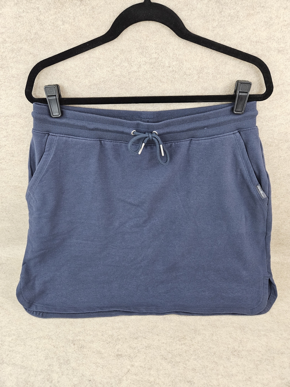Eddie Bauer Navy Blue Drawstring Mini Skirt